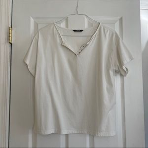 SHEIN, white oversized t-shirt, size M
